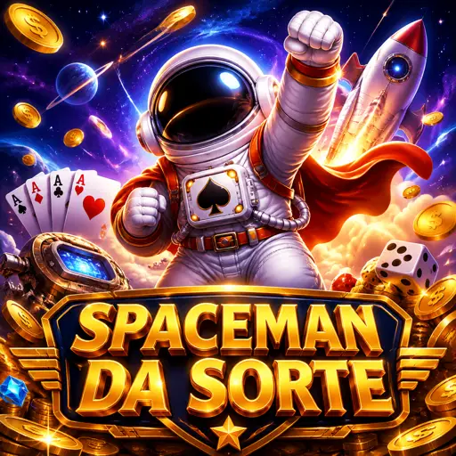 Astronauta do jogo Spaceman em voo com multiplicador crescente