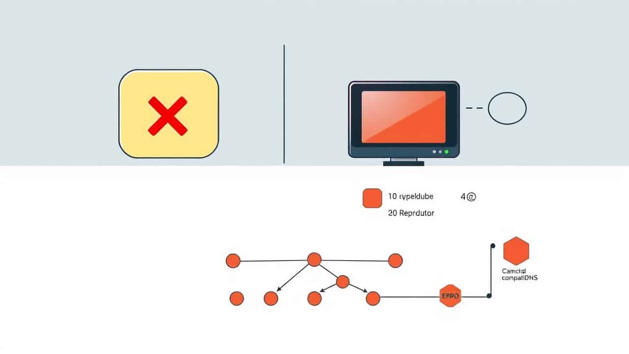 Ilustração de problemas em apps de streaming e incompatibilidade de formatos de vídeo no Chromecast.