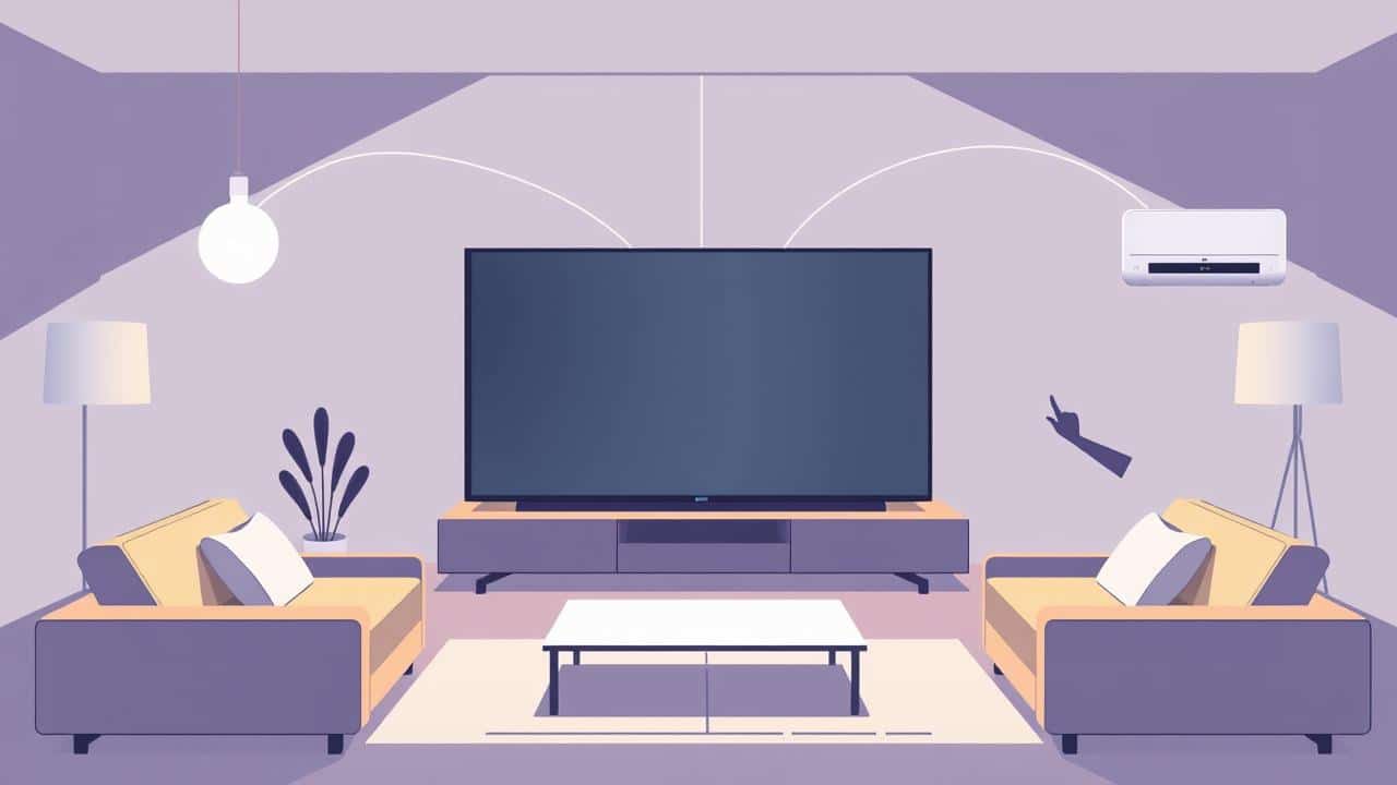 Smart TV como central de controle em sala inteligente conectada via IA