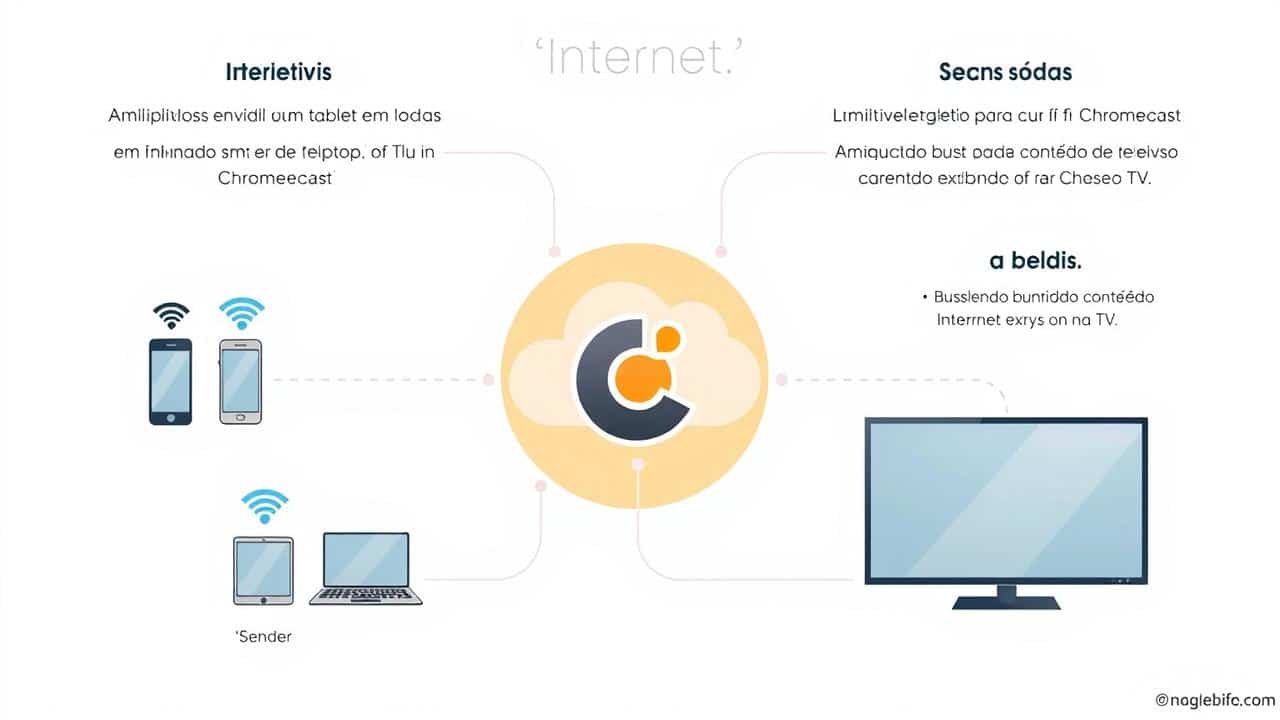 Infográfico: como Google Cast transmite conteúdo para a TV.