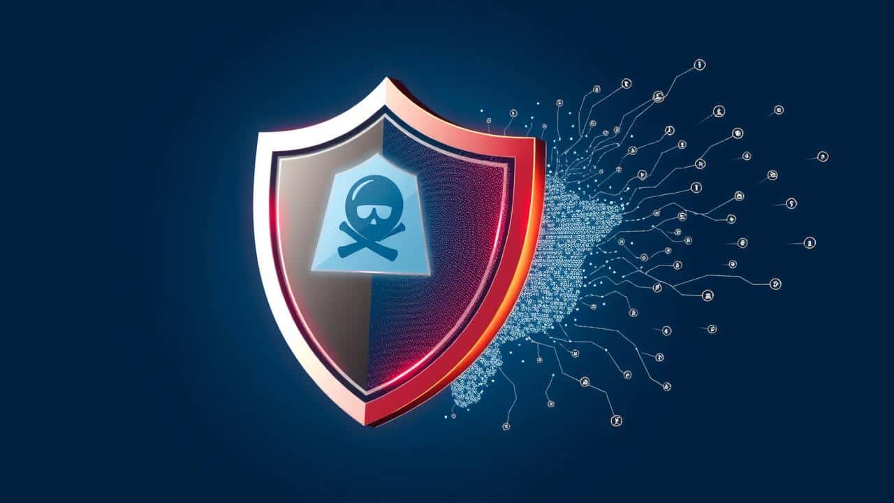 Escudo digital da ANATEL protegendo o Brasil contra sinais piratas de TV Box.