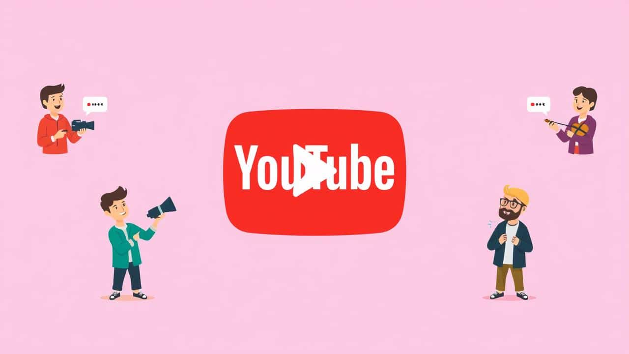 Ilustração do YouTube Premium, simbolizando ausência de anúncios e apoio a criadores de conteúdo.