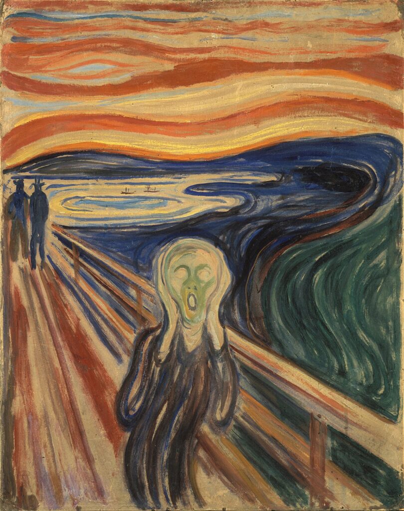 Edvard Munch — The Scream — anxiety dream about teeth falling out